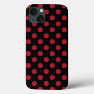 Case-Mate iPhone Case Coque-coque iphone pois rouge et noir