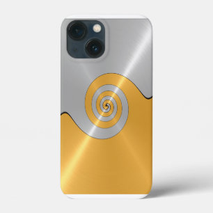 Case-Mate iPhone Case Coque-Ma en métal brillant en argent et en or