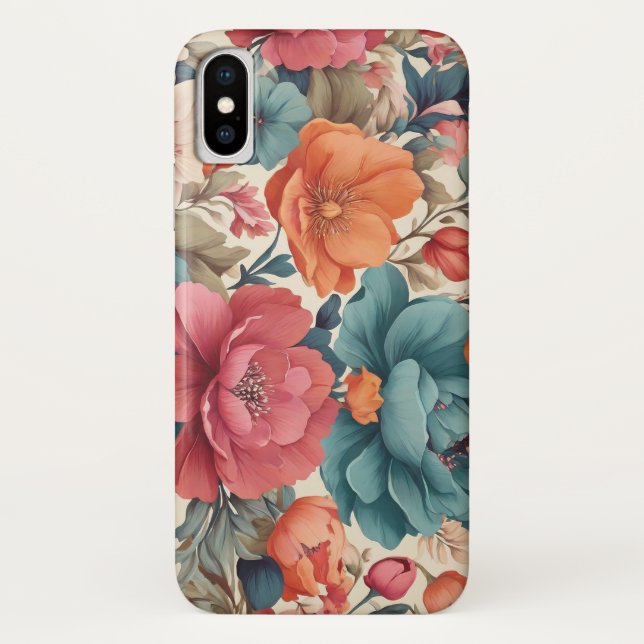 Coques Case-Mate iPhone Coque-Mate, Apple iPhone x, Florals motif (Dos)