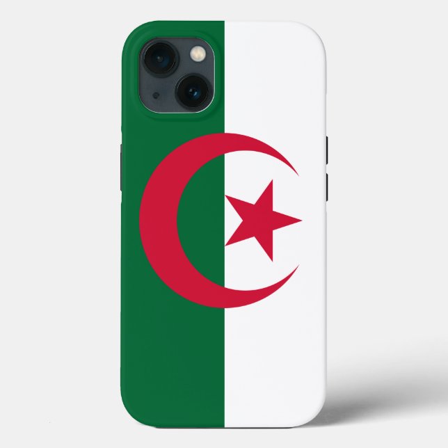 Coques Case-Mate iPhone Coque-Mate de pomme patriotique, drapeau d'Algérie (Verso)