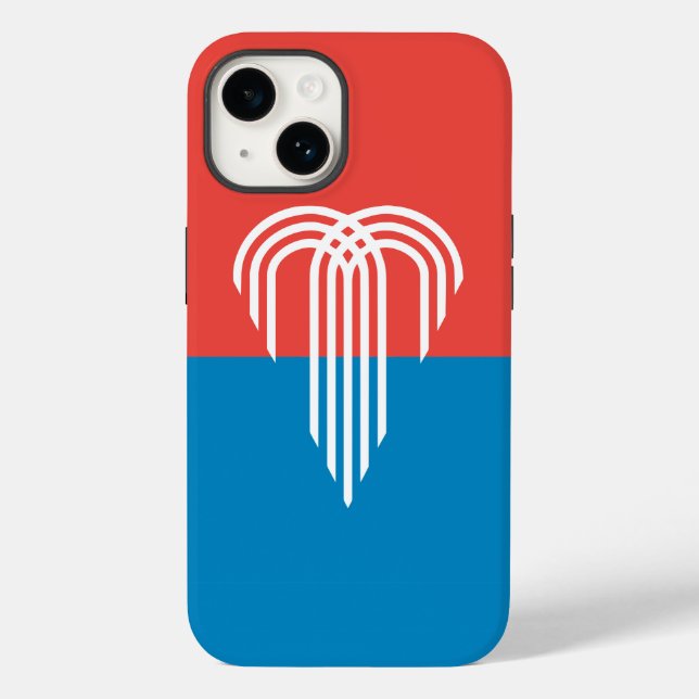 Coques Case-Mate iPhone Coque-Mate de pomme patriotique, drapeau de Kansas (Verso)