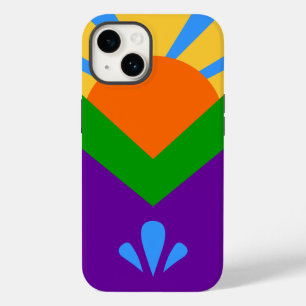Coque Case-Mate iPhone Coque-Mate de pomme patriotique, drapeau de Manito