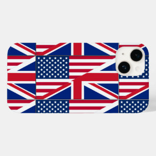 Coque Case-Mate iPhone Coque-Mate iPh, Drapeau américain et britannique à