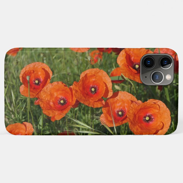 Coques Case-Mate iPhone Coquelicots communs (Dos (Horizontal))