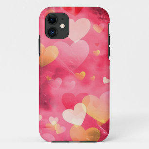 Coques iPhone 11 Cœurs Roses