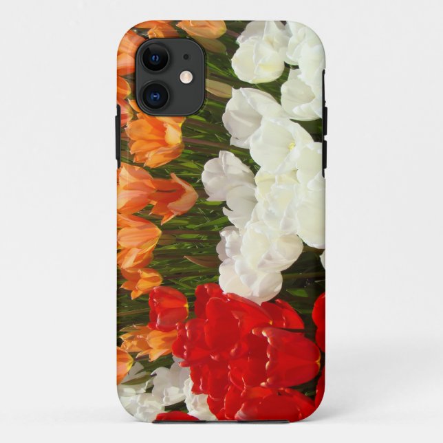 Coques Case-Mate iPhone Coques iPhone 5 Fleurs de Tulipe Rouge Blanc Orang (Dos)