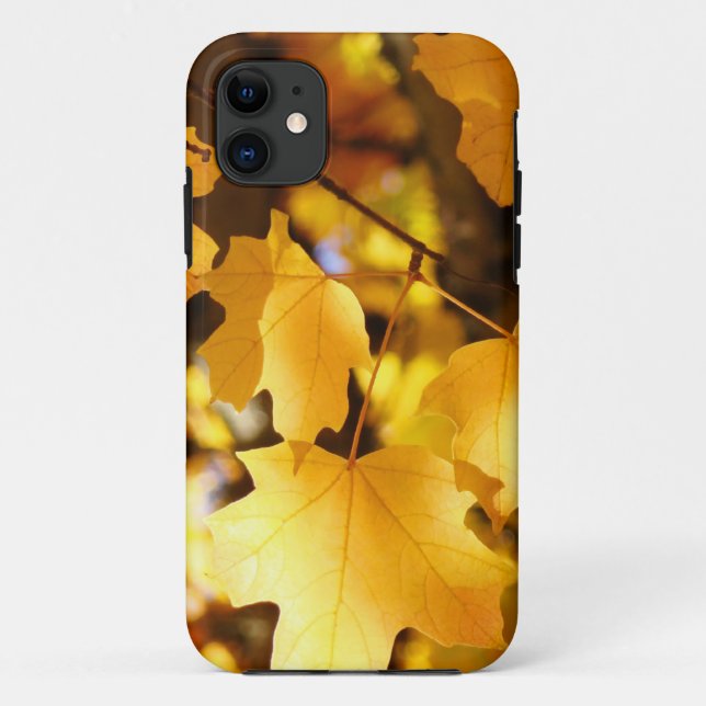 Coques Case-Mate iPhone Coques iPhone 5 Jaune Feuilles d'arbre d'automne A (Dos)