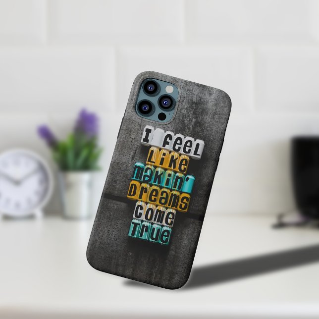 Coques Case-Mate iPhone Coques iphone de texte gris et jaune (Gray and yellow text iphone cases)