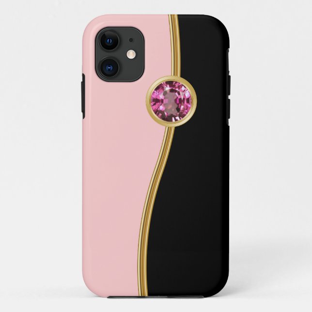 Coques Case-Mate iPhone Coques iphone Girly roses de bijou (Dos)