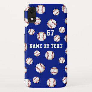 Coques iphone personnalisables de base-ball,