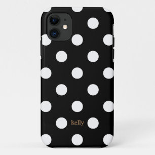 coques iphone Pois chic (noir)