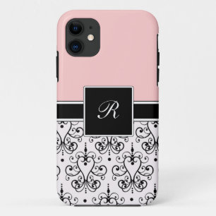 Coques Pour iPhone Coques iphone roses de monogramme