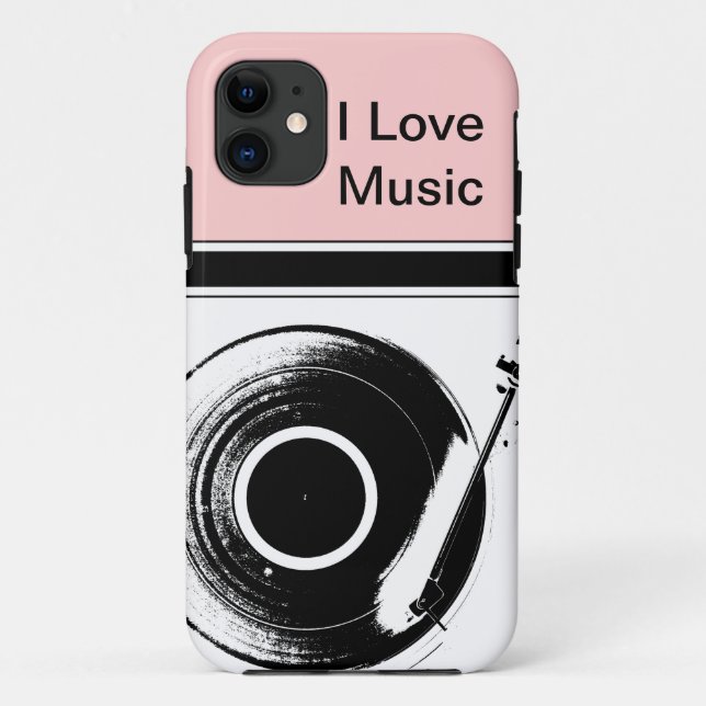 Coques Case-Mate iPhone Coques iphone roses de musique (Dos)