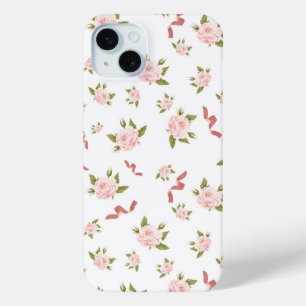 Coque Case-Mate iPhone Coquette Aesthétique Feminine Floral Ribbon Motif