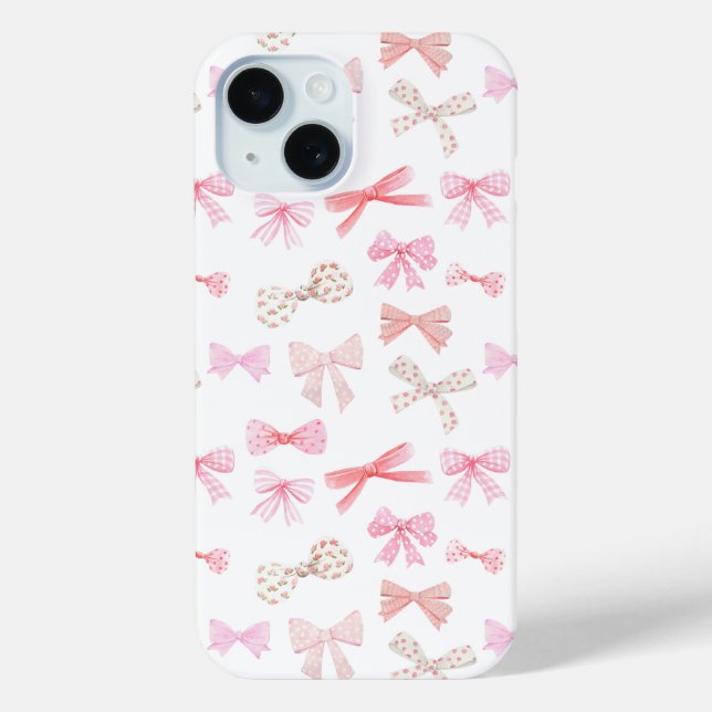Coques Case-Mate iPhone Coquette Aesthétique Vaches Roses Claires (Verso)
