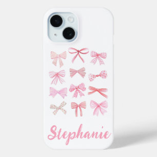 Coque Case-Mate iPhone Coquette Aesthétique Vaches Roses Claires