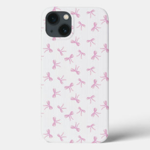 Case-Mate iPhone Case Coquette Aquarelle rose Bow sur toile texture