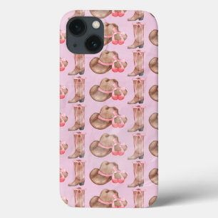 Case-Mate iPhone Case Coquette Casquette et bottes roses