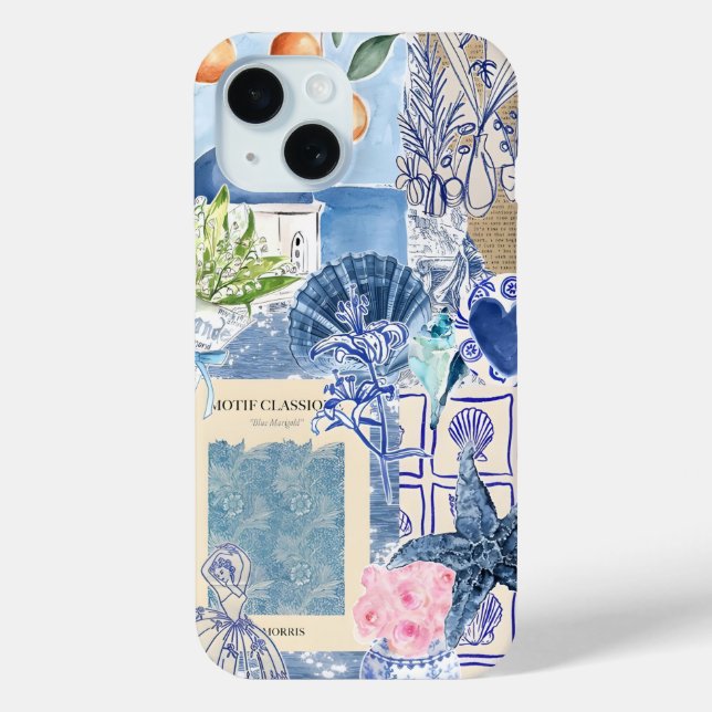 Coques Case-Mate iPhone Coquette Girl Preppy Collage, Dossier téléphonique (Verso)