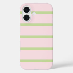 Coque Pour iPhone 16 Coquette Préparation Chic Pastel Vert Et Rose Rayu