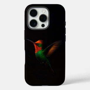 Coque iPhone 16 Pro Coquette Tuftée Noir 4 Luxe iPhone 16 Pro, Oiseau
