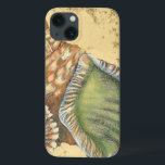 Etui iPhone Case-Mate Coquillage Brown et vert<br><div class="desc">Si vous ne pouvez pas vous rendre à la plage aujourd'hui,  obtenez cette image de style classique de ce coquillage vert et marron unique aujourd'hui! Ce coquillage au bord de l'océan est entouré de sable chaud dans ce tableau et serait parfait pour tous les produits nautiques.</div>