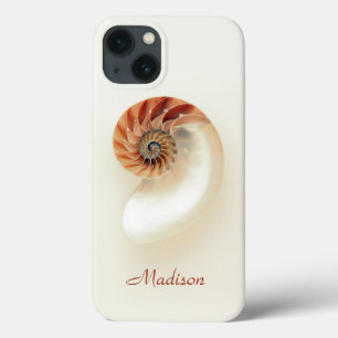Case-Mate iPhone Case Coquillage Marin Nom Personnalisé Chic Minimaliste