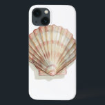 Coque Case-Mate iPhone Coquillage rose et crème<br><div class="desc">Megan Meagher aime peindre des photos des belles collections océaniques. Elle saisit les plus belles offres naturelles de la nature dans la vie marine. Dans ce tableau classique et simple, il saisit la simplicité d'un bel coquillage crème et rose. Obtenez ce morceau d'art imprimé dès aujourd'hui pour ajouter à votre...</div>