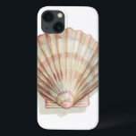 iPhone 13 Coque Coquillage rose et crème<br><div class="desc">Megan Meagher aime peindre des tableaux des belles collections d'océan. Elle capture les offres les plus naturelles pourtant les plus belles de la nature dans la vie marine. Dans cette peinture classique et simple, elle capture la simplicité d'une belle crème et d'un coquillage rose. Obtenez ce morceau de copie de...</div>