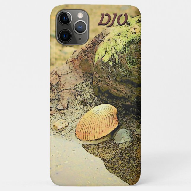 Coques Case-Mate iPhone Coquillage sur bois de chauffe (Dos)