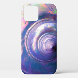 Case-Mate iPhone Case Coquillage tropical mère perle look rose violet ro