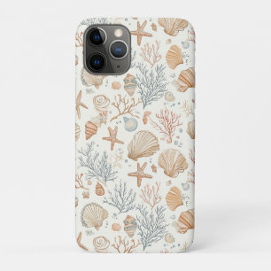 Case-Mate iPhone Case Coquillages et coraux botaniques côtiers doux