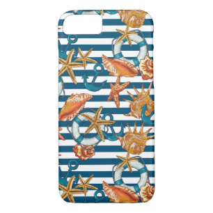 Coque Case-Mate iPhone Coquillages Et Motif De Ancre