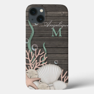 iPhone 13 Coque Coquillages Rustiques & Bois Bois Bois Ipad Person
