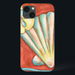 iPhone 13 Case Coquillages Rustiques Orange<br><div class="desc">Posez-vous sur le sable chaud et trouvez les trésors cachés ! Cette peinture de Nancy Slocum capture la belle vie aquatique qui se trouve à terre. Il capture une belle coquille orange, une étoile de mer orange et un dollar de sable bleu vif. Obtenez votre magnifique art océanique dès aujourd'hui...</div>
