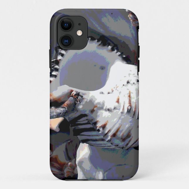 Coques Case-Mate iPhone Coquille de mer rayée (Dos)