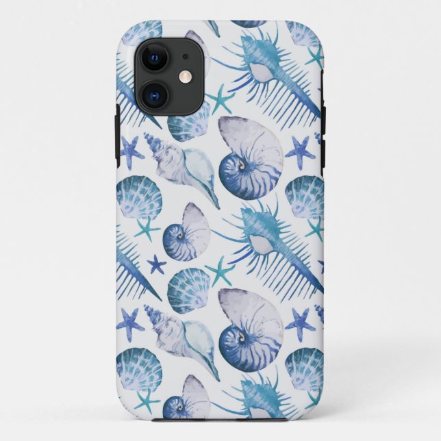Coques Case-Mate iPhone Coquilles d'aquarelle (Dos)