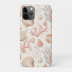 Case-Mate iPhone Case Coquilles Marines Élégantes & Branche de Corail