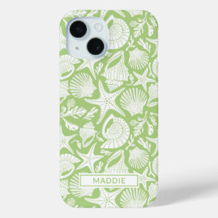 Coque Case-Mate iPhone Coquilles Vertes Personnalisées