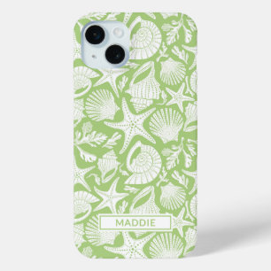 Coque Case-Mate iPhone Coquilles Vertes Personnalisées