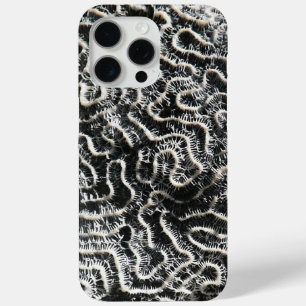 Coque Case-Mate iPhone Corail noir et blanc I Photo de nature abstraite