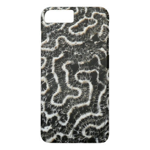 Coque iPhone 8 Plus/7 Plus Corail noir et blanc II Abstrait Nature Photo