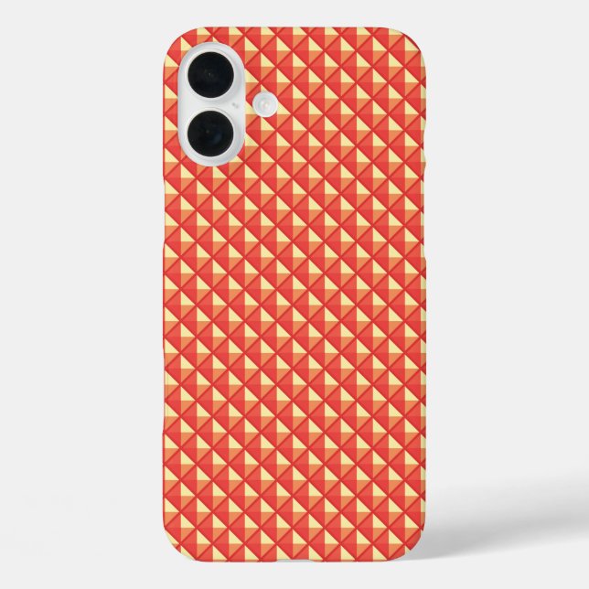 Coques Case-Mate iPhone Corail orange, look émail, grille cloutée (Verso)