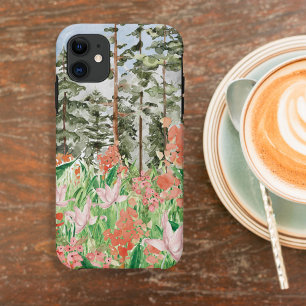 Case-Mate iPhone Case Corail Rose Floral De Montagne Aquarelle