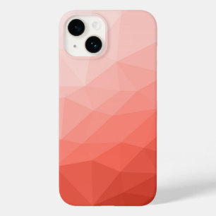 Coque Case-Mate iPhone Corail rose maillage géométrique ombre motif