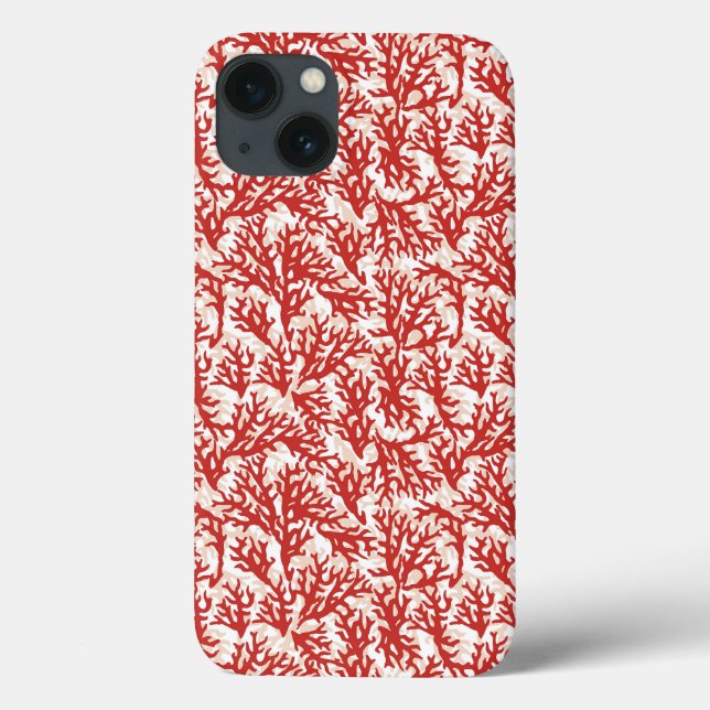 Coques Case-Mate iPhone Corail rouge Motif 2 (Verso)