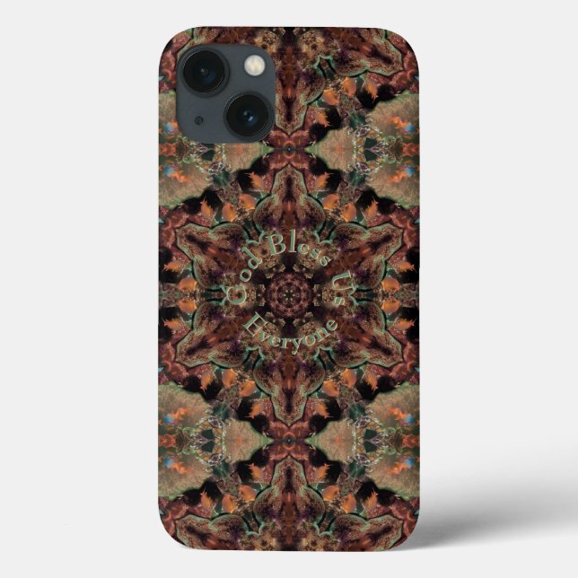 Coques Case-Mate iPhone Corail Tons Terre Kaleidoscope Brun & Orange (Verso)