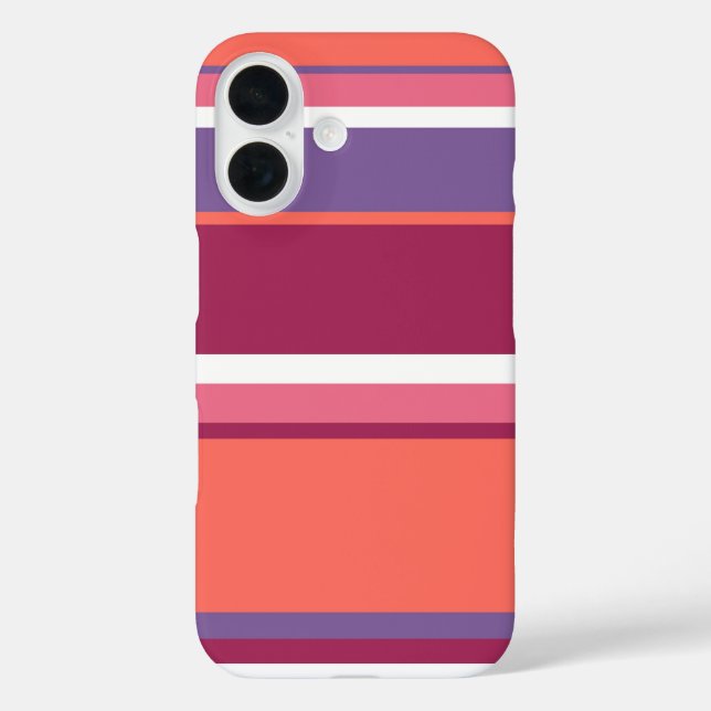 Coques Case-Mate iPhone Corail vivant, rouge et violet  (Verso)