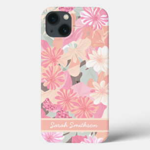 Case-Mate iPhone Case Coral rose printemps Fleur sauvage tendance floral