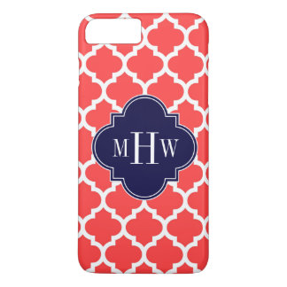 Coque Case-Mate iPhone Coral Rouge What Marocain #5 Marine 3 Monogramme i